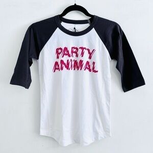 Chaser x Aria T-Shirt 10 12 NWT Juniors Henley Vegas MGM Resorts Party Animal